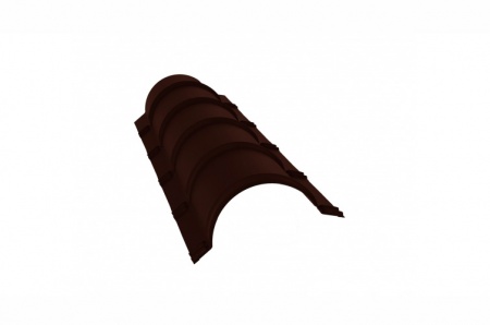Конек полукруглый Стальной бархат 0.5